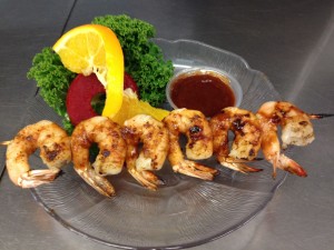 shrimp skewers